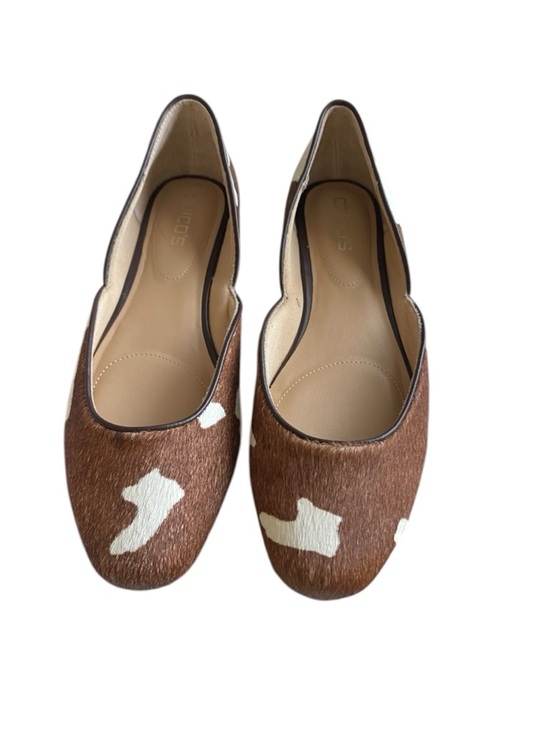 Chico's Shoes - Chicos Sophie Cow Print Haircalf Flats 9.5 Western Ranchcore Shoes